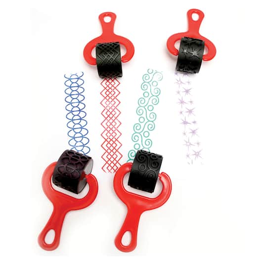 6 Packs: 2 Packs 4 ct. (48 total) Ready 2 Learn® Paint & Clay Red Explorer Rollers
